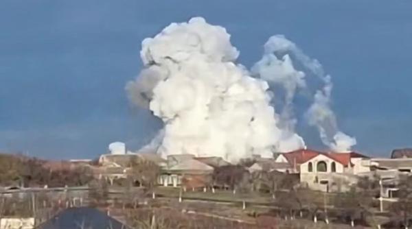 Ucrainenii au reluat atacurile asupra peninsulei Crimeea (Video): Forțele Armate Ucrainene au lovit cel mai probabil sistemele de rachete S-300 sau S-400