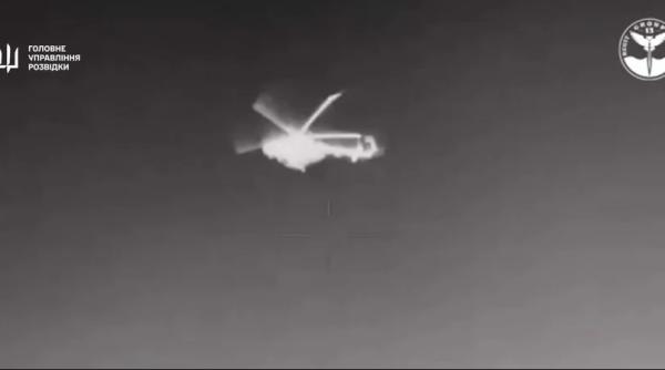 Pentru prima dată, ucrainenii au doborât un elicopter rusesc cu o rachetă trasă de o dronă navală