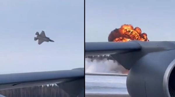 Un avion de vânătoare F-35 s-a prăbușit la baza aeriană Eielson din Alaska