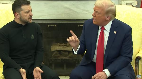 De necrezut! Zelenski, pus la colț de Trump și Vance. Dialog uluitor în Biroul Oval, Zelenski a răspuns atacului și pleacă din SUA. Nu se mai semnează nimic