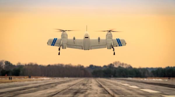 Revoluție industrială: Un elicopter - avion fără pilot. A fost testată cu succes drona cu aripă rotor, în modul elicopter și avion (Foto / Video)