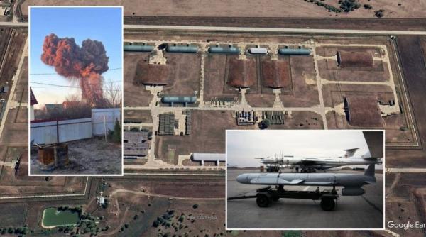 Ucrainenii nu slăbesc atacurile asupra bazei ruse Engels (Foto/Video): Depozitul cu rachete de croazieră pentru bombardierele Tu-95 si Tu-160 a fost lovit puternic cu drone