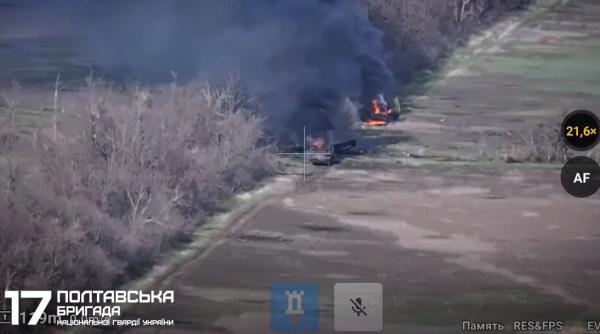 Armata rusă, asalt sinucigaș la nivel batalion: Imagini cu acțiunea din Donețk, în care rușii au trimis 21 de blindate și 41 de motociclete