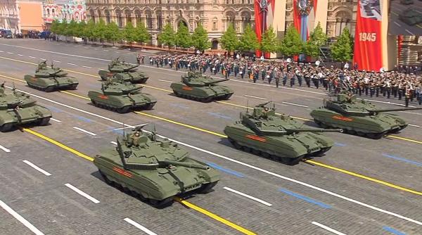 Rusia se laudă cu tehnica militară la Parada de 9 mai. Lipsește însă tancul T-14 Armata, o fantomă și pe frontul din Ucraina