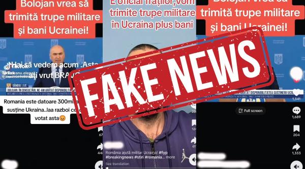Dezinformare periculosă pe TikTok: România nu trimite trupe în Ucraina, speculațiile sunt false!