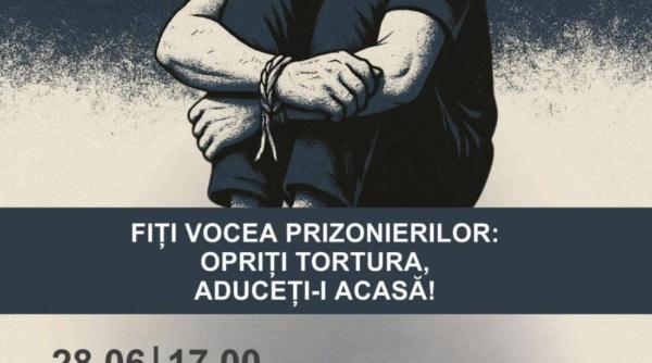 DefenseRomania susține evenimentul „Întoarce-te viu” organizat de comunitatea ucraineană din București cu ocazia Zilei Internaționale a Victimelor Torturii