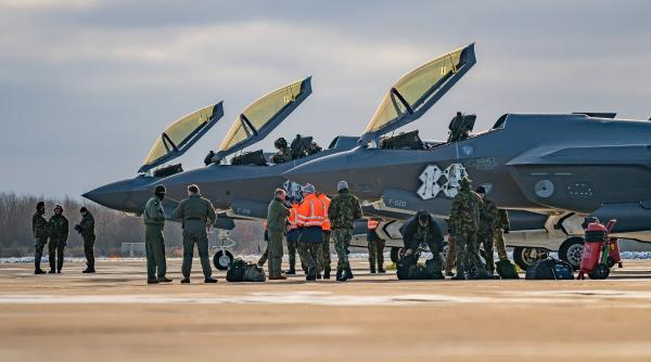 Avioanele F-35 ale NATO vor proteja ajutorul militar destinat Ucrainei: „În acest fel, ținem literalmente la distanță amenințarea rusă”