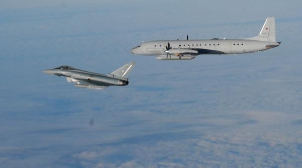 Două Eurofighter, ridicate din nou: Un avion de spionaj Il-20 s-a apropiat de frontierele Germaniei și Danemarcei