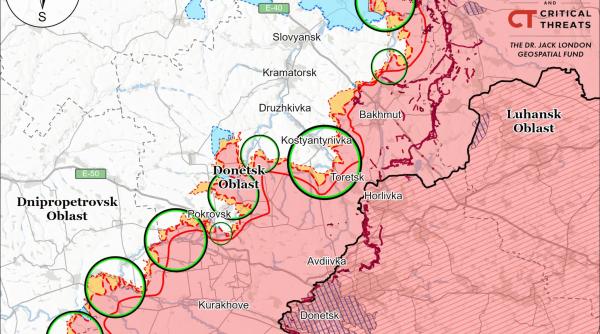 Armata rusă începe să piardă teren în direcția Dobropilia, la 30 de km nord de Pokrovsk