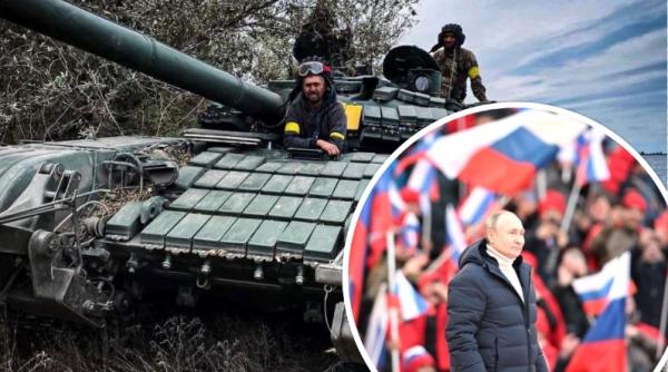 Putin transmite un mesaj de felicitare la a treia aniversare a anexării regiunilor ucrainene Doneţk, Lugansk, Herson şi Zaporojie pe care Rusia nu le controlează în totalitate