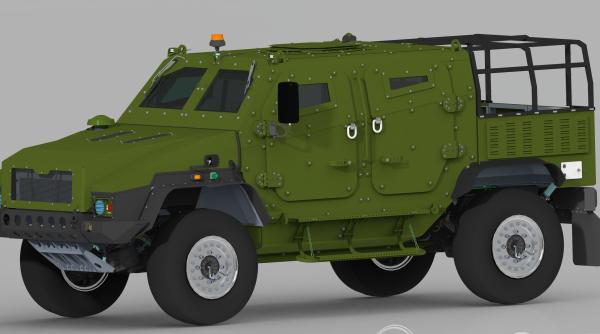 Urmează prezentarea primului prototip VLAH: Prima mașină de luptă blindată 4x4 concepută și produsă în România 