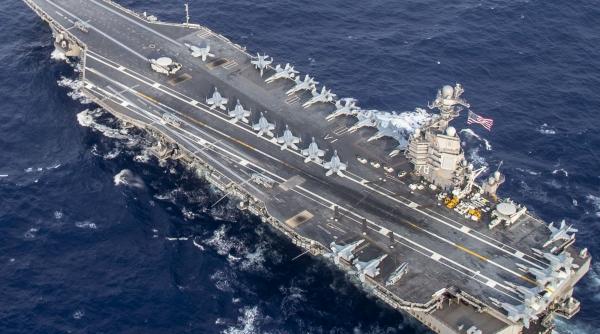 Raport SUA clasificat scurs în media: USS Gerald R. Ford, simbolul puterii navale, vulnerabil în fața rachetelor hipersonice chineze. În toate simulările noul portavion pierde singur bătălia