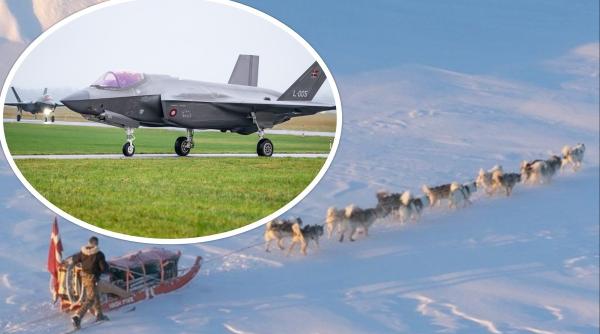 F-35, împotriva americanilor? Groenlanda va fi apărată cu F-35 daneze, nu doar cu două ”escadrile” de sănii trase de câini