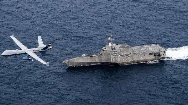 SUA „vânează” submarine cu drone și bifează o premieră. Ce rol vor juca MQ-9 SeaGuardian în viitoarele operațiuni antisubmarin