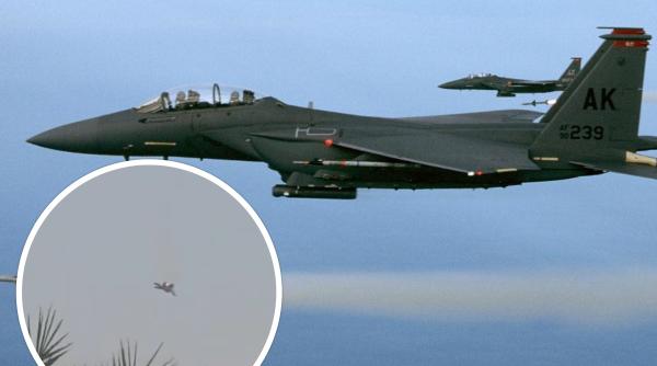 Un F-15 al SUA s-a prăbușit în Kuweit. Fum negru se ridică și de la ambasada SUA din Kuweit