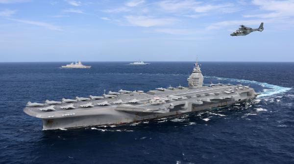Franța a anunțat numele noului ei portavion. Cum va fi „botezată” cea mai modernă și scumpă navă construită vreodată pe pământ european