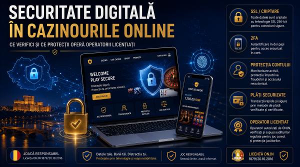 Securitate digitală în cazinourile online: ce verifici și ce protecții oferă operatorii licențiați