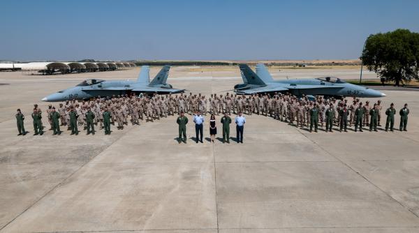 E rândul avioanelor F-18 ale Spaniei să „vâneze” drone ruse alături de F-urile României. Detașamentul spaniol ,,Paznic'' va fi dislocat la MK și preia apărarea spațiului aerian românesc