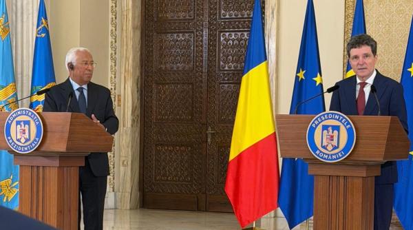 Nicuşor Dan l-a primit la Cotroceni pe preşedintele Consiliului European, Antonio Costa. România vrea alocări consistente pentru Fondul de Coeziune şi Agricultură