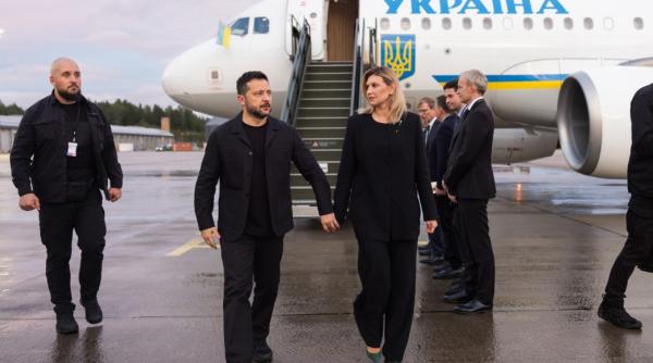 Avionul lui Zelenski, la un pas de coliziune cu o dronă la decolarea din R.Moldova. Aceeași dronă care a intrat în România?