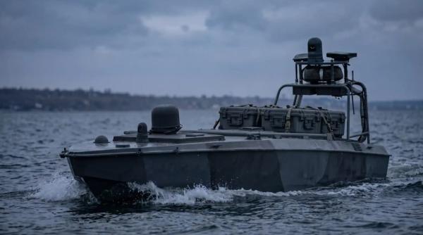 Prima bătălie navală dronă contra dronă din istorie (VIDEO): Cum a scufundat sistemul ucrainean Sargan 3000 o ambarcațiune rusească în Marea Neagră