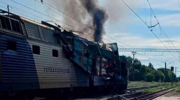 Geran-3 cu reacție atacă și trenurile aflate în mișcare: Ucraina pierde aproape 40 de locomotive în fiecare lună